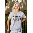 thumbnail image 3 of Republican America First Pro Trump Plus Size Crewneck Graphic Tee Shirt Brisco Brands 3X, 3 of 5