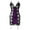 Purple, variant on Womens Nightgown Lace Thong Backless Pajamas Translucent Chemise Sleepwear Black L