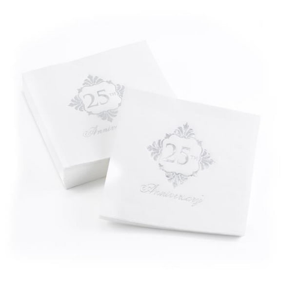 Hortense B. Hewitt 55163 Silver Anniversary Napkins