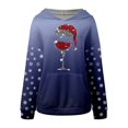 thumbnail image 4 of WILLBEST Sudadera de Mujer Cozy Style de Manga Larga con Capucha y Estampado Festivo, Ideal para Estar Cómoda En Casa y para Actividades Al Aire Libre Grande, 4 of 5