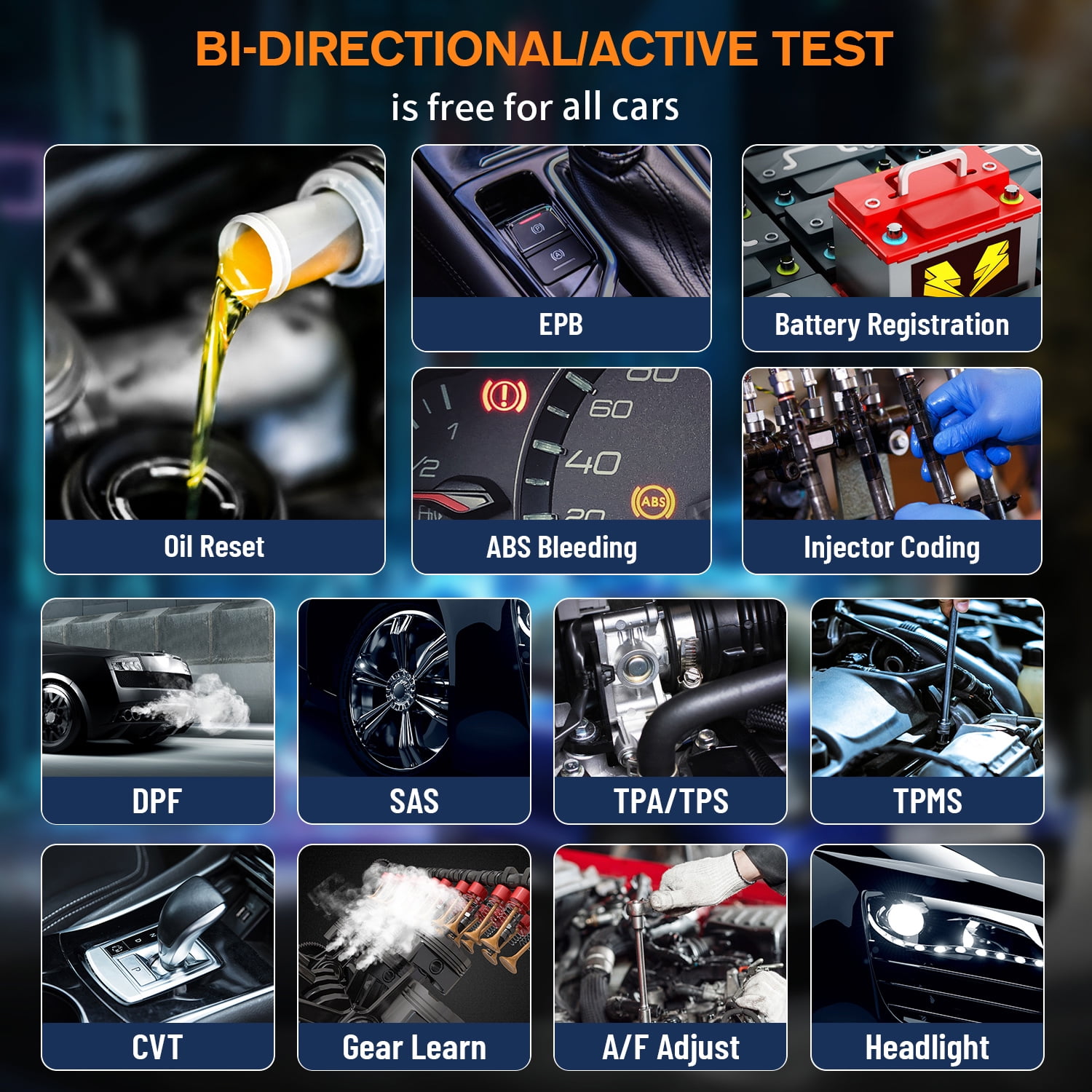 Foxwell NT510 Elite Car Scanner Bidirectional Control Test Diagnostic Tool OBDII Code Reader OBD2 Scanner Full System Full Maintenance Reset Automotive Scanner for All Cars EOBD OBD Scanner,Benz