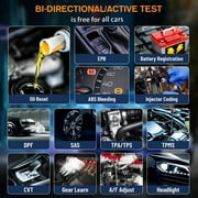 Foxwell NT510 Elite Car Scanner Bidirectional Control Test Diagnostic Tool OBDII Code Reader OBD2 Scanner Full System Full Maintenance Reset Automotive Scanner for All Cars EOBD OBD Scanner,Benz