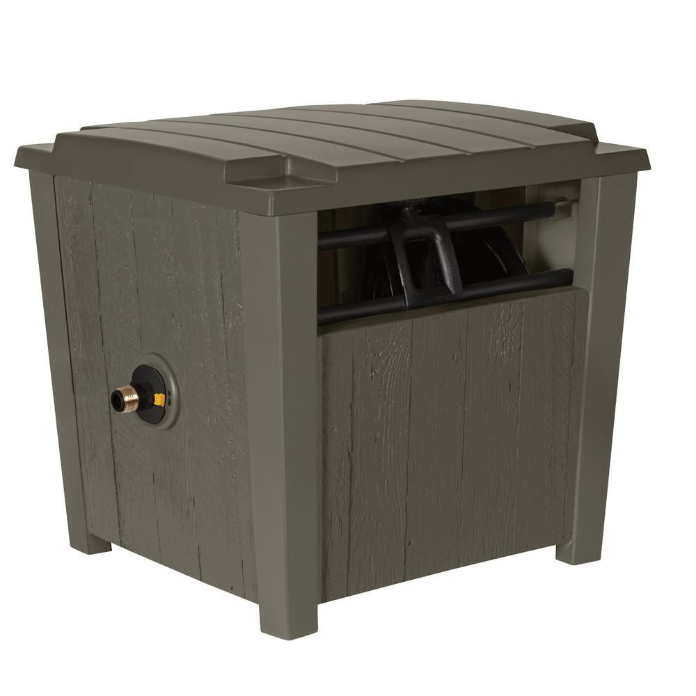 Suncast Farmhouse Hideaway Hose Reel Box