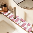 thumbnail image 2 of Yayeee Faucet Mat for Kitchen Sink 14.7" Diatomite Long Splash Guard Pad, Pink Ice Cream, 2 of 7