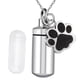 thumbnail image 2 of Recuerdo de cenizas para mascotas Yuyangstore Colgante de pata cremación de acero de titanio Urna de ceniza, 2 of 8