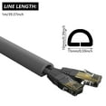 thumbnail image 5 of White/Gray Wall Cord Hider Cable Guard PVC Trunking Power Wire Line Slot for Organized Home Office Freely Trimming, 5 of 12