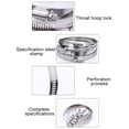 thumbnail image 3 of kiskick 21-254mm Stainless Steel Adjustable Air Conditioner Water Gas Pipe Hose Clamp - Flexible and Durable Pipe Clamp, 3 of 3