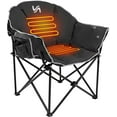 thumbnail image 4 of Slsy Oversized Heated Camping Chair, XL Padded Patio Lounge Chairs with 3 Heat Levels, Portable Folding Heated Chair Round Moon Saucer Folding Lawn Chair Outdoor Chair for Camping, Lounge Patio, 4 of 14