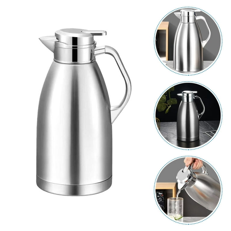 Large Capacity Thermos Kettle Thermal coffee Kettle Hot Water Bottle Coffee  Thermal Bottle Large Capacity Glass Liner