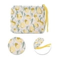 thumbnail image 4 of Unique Bargains 1 Pc Portable Tulip Makeup Bag for Business Travel Yellow Polyester, 4 of 6