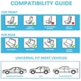 thumbnail image 6 of Car Seat Covers Fit for Honda 99% Car Models,Breathable and Comfortable Leather Seat Covers,Waterproof Car Seat Protectors for 2PCS Seats,Easy to Install(Black+Blue), 6 of 6