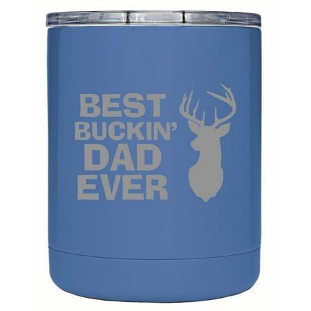 Father's Day TSC Powder Coated Best Buckin Dad Ever 10 oz Engraved Tumbler-Baby (Top 10 Best Ringtones Ever)