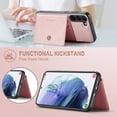 thumbnail image 3 of 2 in 1 Detachable Wallet Back Cover for Samsung Galaxy S24 FE Leather Case with Card Holder Pocket Slim Phone Cases for Samsung Galaxy S24 FE, Pink, 3 of 8