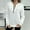 A_ White, variant on Women's Quilted Sweatshirts Zipper Neck Long Sleeve Textured Solid Casual Loose Fashion Fall Pullover Tops White XL