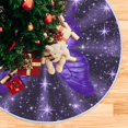thumbnail image 6 of Ryvnso Christmas Tree Skirt Sparkling Butterfly Purple-a7 Xmas Tree Skirts Ornament Home Decorations 47.2", 6 of 6