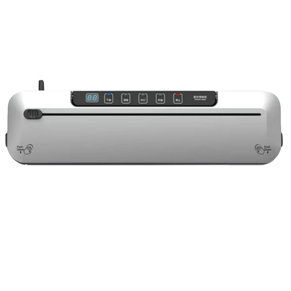 75Kpa Vacuum Sealer Machine For Food Preservation With Digital Timer And Six Functions Compact Design Includes Built In Cutter And Storage Bags