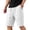 White mens shorts, variant on Jinhomg Men's Casual Shorts Front Stitch Drawstring Workout Shorts Lightweight Elastic Waist Summer Sweat Shorts for Athletic ,Gym & Running White,S