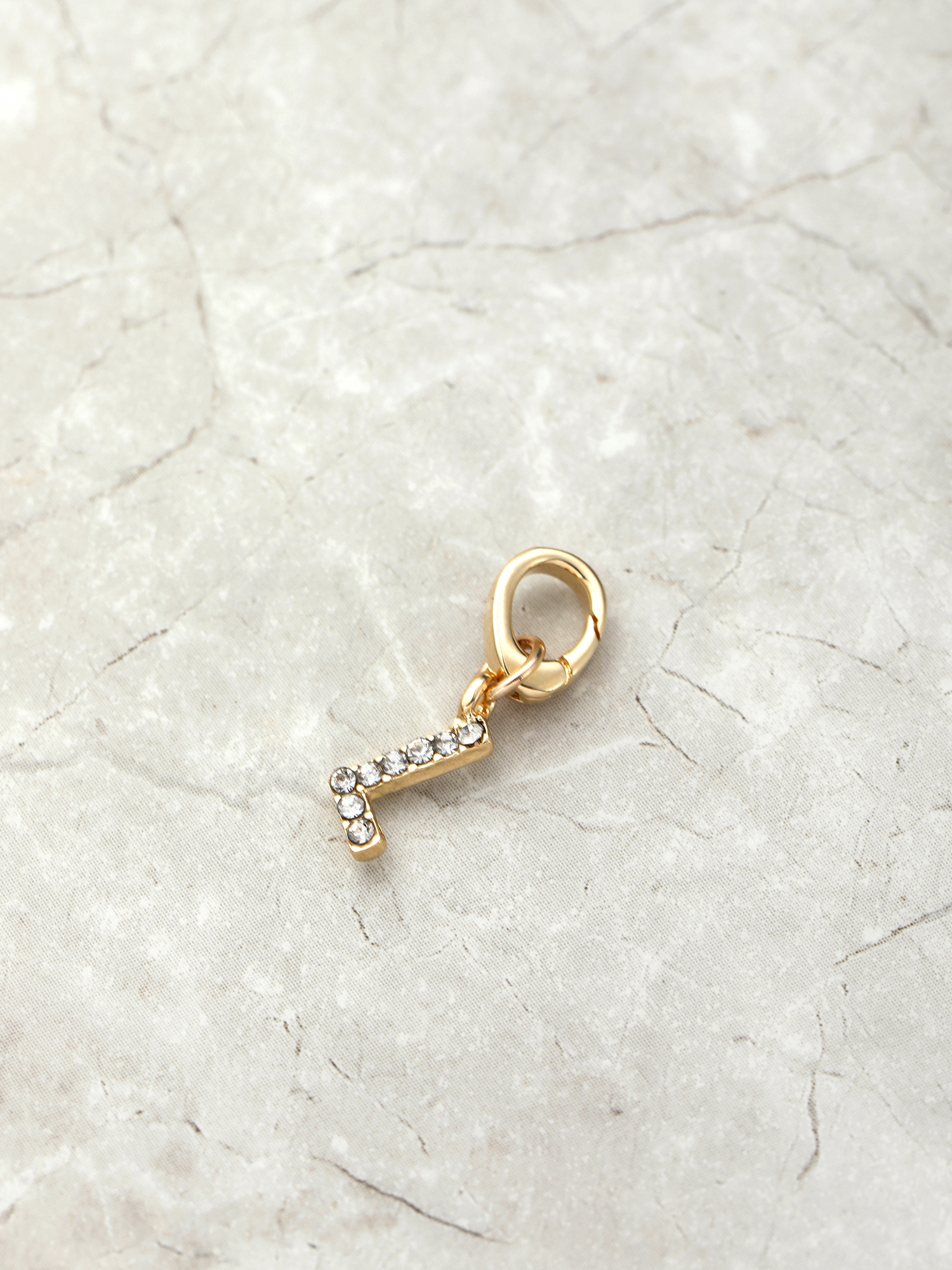 Time and Tru Women's Goldtone Initial Letter Charm, 1 Piece