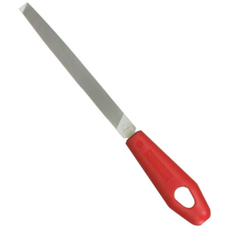 

Crescent Nicholson 21694N 8 Mill Single Cut Bastard File with Red Handle - Carded