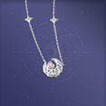 thumbnail image 2 of Dream heart moon necklace light luxury, sense of luxury, love clavicle chain, 2 of 4