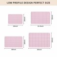 thumbnail image 5 of Pink Door Mat Indoor Outdoor, Country French Rustic Buffalo Plaid Modern Art Non Slip Welcome Mat with Rubber Backing, Absorbent Fabric Front Door Mats Entryway Rug for Home Patio Entrance 18"x30", 5 of 9