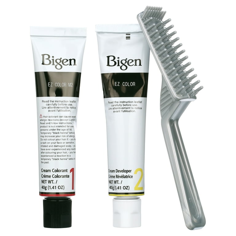 Bigen Ez Color For Men, M2 Real Black Easy Comb In Applicator, 1