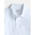 thumbnail image 3 of Wonder Nation Boys School Uniform Short Sleeve Pique Polo Shirt, 2-Pack, Size 4-18 & Husky, 3 of 3
