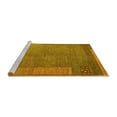 thumbnail image 2 of Ahgly Company Machine Washable Indoor Rectangle Abstract Yellow Modern Area Rugs, 3' x 5', 2 of 4