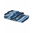 thumbnail image 2 of Abstract Blue Moire Towel Set of 3, Soft Microfiber Bath Towels, Hand Towel, Washcloths, Gradient Coastal Ocean Geometric Waves Quick-Dry Absorbent Towels for Bathroom Kitchen Hotel Beach Gym Spa, 2 of 7