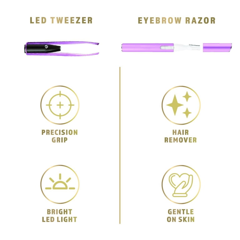 Jessica Simpson Shaped and Sheered LED Tweezer and Eyebrow Trimmer