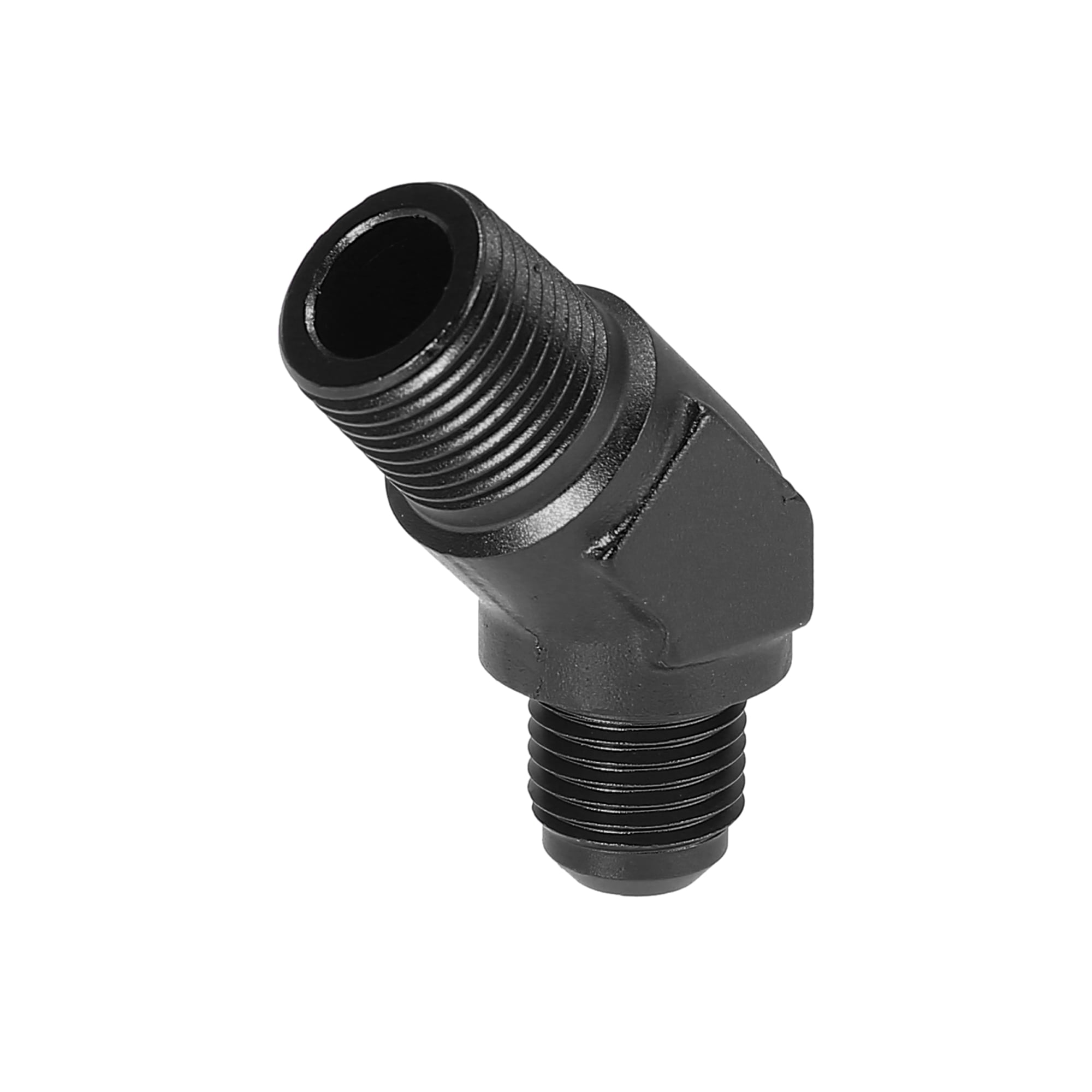 45 Degree Adapter 6 AN to 3/8 NPT Fitting