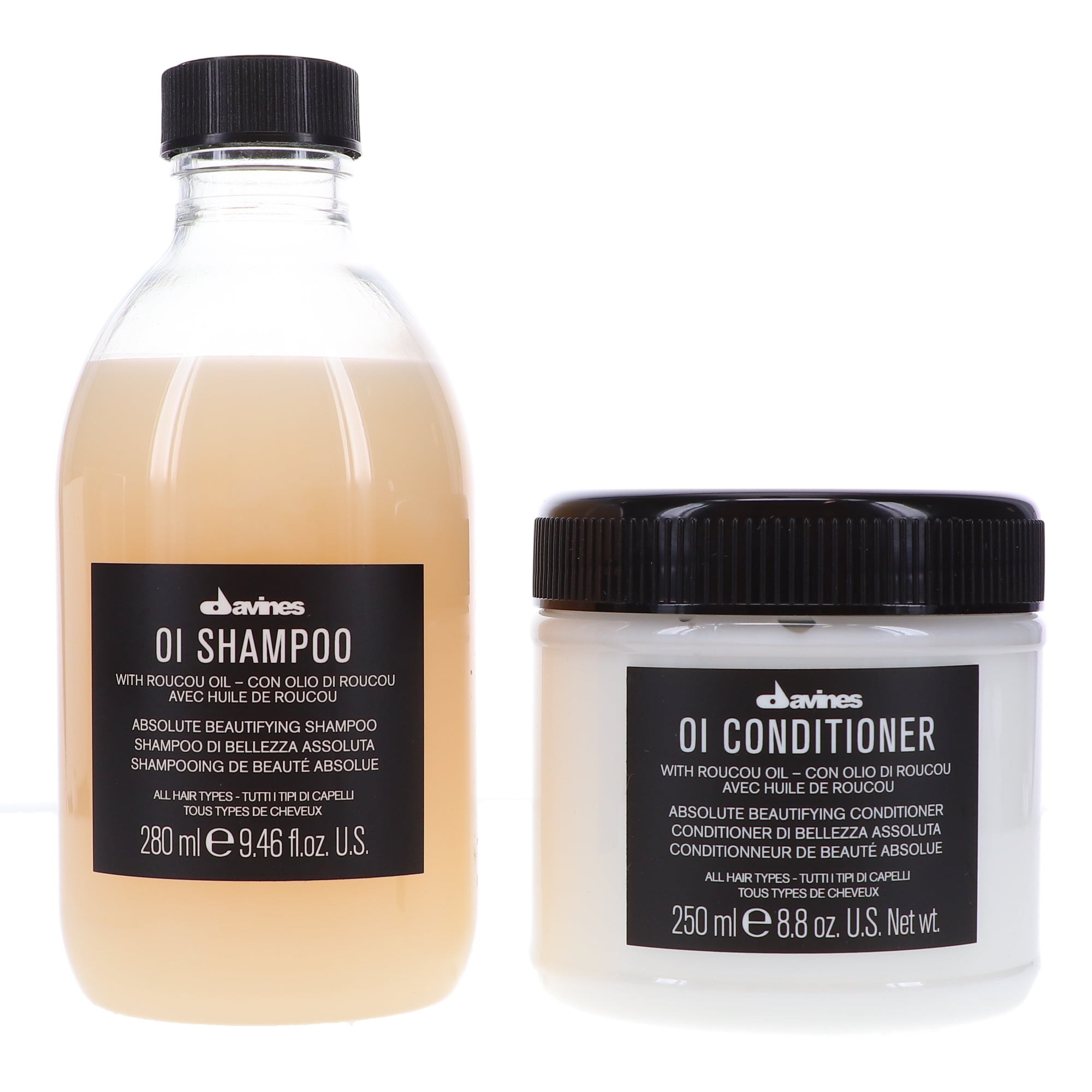 Davines OI Shampoo 9.46 oz & OI Conditioner 8.8 oz Combo Pack -