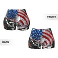 thumbnail image 3 of Sikiie Largemouth Bass Fish in USA Print Workout Shorts Women Scrunch Butt Gym Shorts Seamless High Waist Tummy Control Yoga Biker Athletic Shorts, 3 of 5