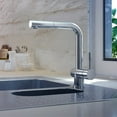 thumbnail image 2 of Lulani Nassau Stainless Steel 1-Handle Pull-Out Kitchen Faucet (with Spray Feature)) - Brushed Stainless…, 2 of 7