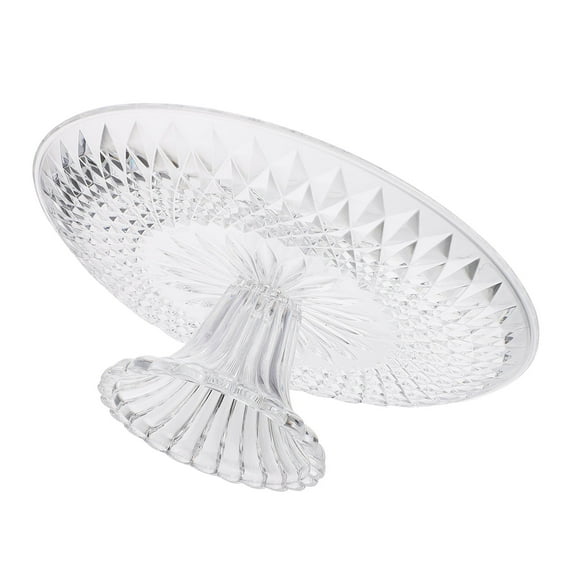 RUNROTOO 1Pc Square Acrylic Transparent Fruit Plate For Food Display And Storage With Detachable Design