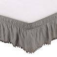 thumbnail image 1 of Cateissary Faldón de cama duradero y elegante para la decoración del hogar que necesita faldones de cama con estilo Juegos de cama Gris Reina de EE. UU. 60 * 80 pulgadas, 1 of 6