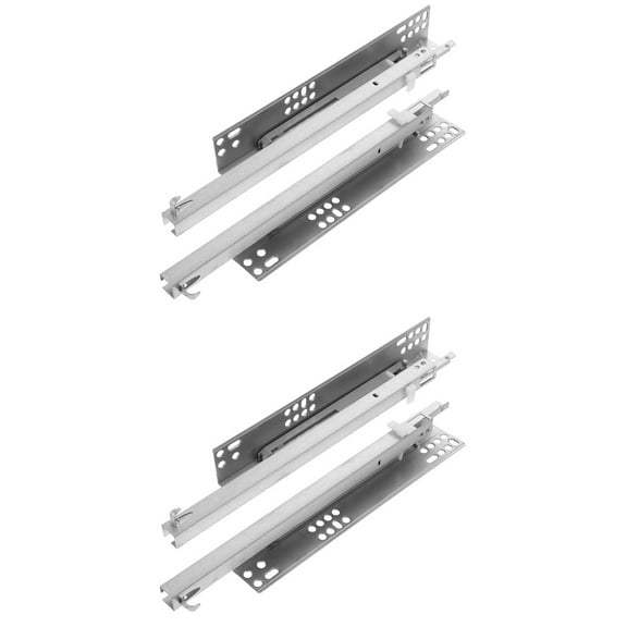 2 PCS Cabinet Drawers Sliders Dresser Slides Barn Door Hardware Bottom Mount