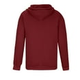 thumbnail image 5 of BXINGOHAI Lightweight Zip Hoodie for Men Full Zip Casual Cotton Hoodie, Soft Long Sleeve Wine 2XL, 5 of 6