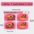thumbnail image 2 of Rectangle PVC Plastic Waterproof Card Stickers Self-adhesion Card Skin for Bank Card Decor Word 186x137mm DIY, 2 of 6
