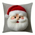 thumbnail image 1 of Cagogo under $5 Christmas Pillowcase Set, Christmas Pillow Cover Set with Snowflake Reindeer Santa Patterns, Festive Throw Pillowcases for Sofa Couch Bedroom Decor, 1 of 2