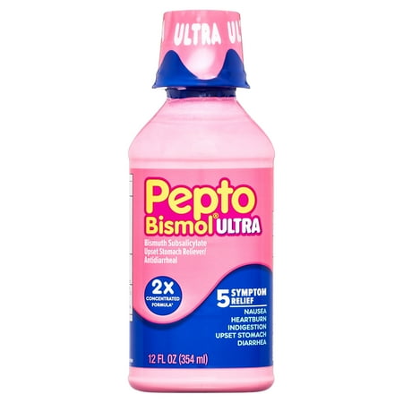 Pepto-Bismol Ultra 2X Concentrated Liquid 12 fl oz product package