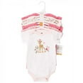 thumbnail image 2 of Hudson Baby Infant Girl Cotton Bodysuits, Floral Deer, 12-18 Months, 2 of 2