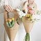 thumbnail image 5 of Bolsas de papel Kraft con asa para flores, envoltura de flores, regalo, embalaje de flores, decoración del hogar, rosa, L, 5 of 5