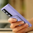 thumbnail image 6 of Decase for Samsung Galaxy S24,Galaxy S24 Wallet Case Built-in Mirror Makeup & 4 Card Slots Holder Military Grade Rugged Cover Case with Camera Lens Protector,Lightpurple, 6 of 7