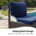 thumbnail image 6 of STARY 6 Pieces Outdoor Sectional Sofa with Wide Armrests, Patio Conversation Set, PE Rattan Furniture Set for Backyard, Blue, 6 of 9