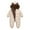 Beige, variant on ATOGUTA Boys Girls Fleece Jumpsuit Winter Clothes Suit Hooded Jumpsuit Romper Bear Outfit Infant Warm Coat Outwear Overcoat Size 6M-3T, Navy