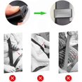 thumbnail image 3 of Juego de 2 ajustadores de cinturón de seguridad para coche, clip de sujeción, limitador de cinturón para embarazadas, lámina de ajuste elástica - Negro, 3 of 5