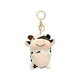 thumbnail image 2 of Cow Plush Keychain Black and White Spotted Cute Animal Keyring Bag Charm, 2 of 6