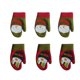 thumbnail image 1 of 6 Piezas Guantes Bolsillo Funda de Cuchillo Y Tenedor Patrón de Nad Santa Y Muñeco Nieve Decoración Sunnimix Decoración De Mesa De Navidad, 1 of 8