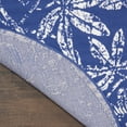 thumbnail image 6 of Nourison Whimsicle Botanical Bohemian Navy 8' x round Area Rug, (8' Round), 6 of 9